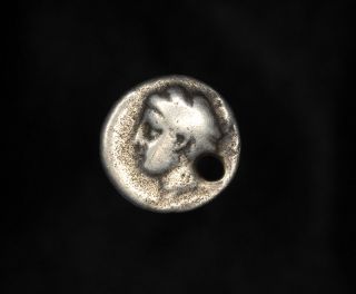 Ancient Greek Corinth Silver Peg Aphrodite Drachm Coin