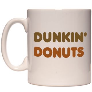 Classic Dunkin Donuts Logo on 2 Sides White 11oz Stoneware Coffee Mug