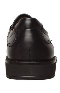 Ecco Mens Shoes Seattle Apron Toe Slip on Black Oxford Leather Sz 12