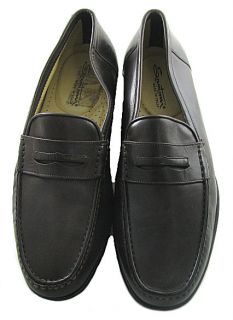 NWD Santoni Mens Dustin Dark Brown Dress Loafer Shoe US L 11 5EE R 11