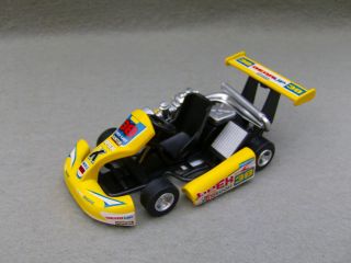 Turbo Go Kart Racing Ed Diecast Model Yellow 1 18