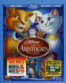 Aristocats Special Edition 2 Discs Blu Ray DVD Blu Ray New