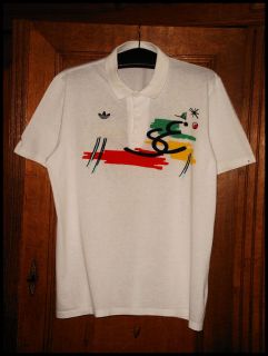 Vintage 1987 Adidas Stefan Edberg SE Signature Tennis Polo Shirt Lendl