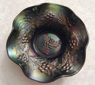 Dugan Holly and Berry Amethyst Bowl