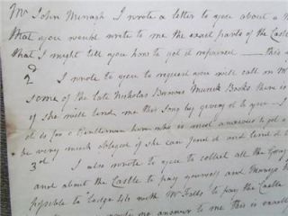 1844 Letter Castle Dungannon Ireland Repairs Irish History India L60