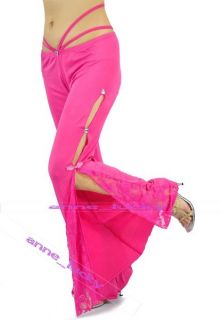 New Style Belly Dance Flank Opening Lace Trousers Pants