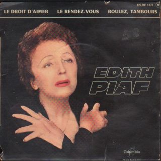 Le Droit Daimer by Edith Piaf Rare French EP Columbia Records ESRF