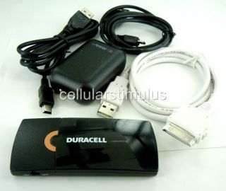 OEM Duracell Instant Rechargable Li Ion Battery Charger for iPhone 4 S