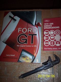 PC FORD GT 1977 FORD SERVICE MANUAL ANTIQUE FORD ADJUSTABLE WRENCH