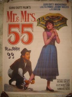  Bollywood Poster Mr and Mrs 55 MB ECL Guru Dutt Madhubala 28482