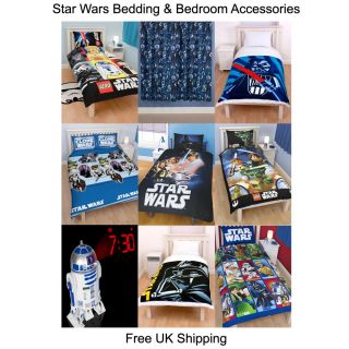Star Wars Duvets Bedding Bedroom Accessories Free UK P P