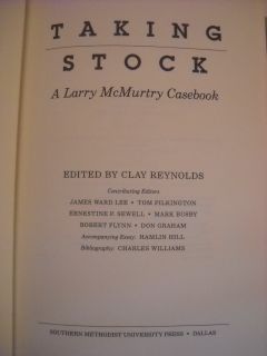 Larry McMurtry Taking Stock Essays Reviews of Writing