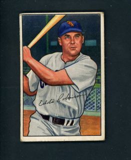 1952 Bowman 77 Eddie Robinson VG Cond White Sox