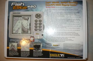 Eagle Fishelite 480 Combo GPS Fishfinder Sonar Unit New