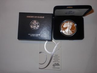 2007 WEST POINT American Eagle Proof Coin Fine Silver Dollar 1oz w Box
