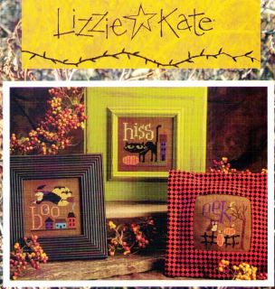 Lizzie Kate Halloween Eek Boo Hiss Chart Bead Buttons