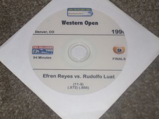 1996 Western Open   FINAL Efren Reyes vs Rudolfo Luat   close game 11