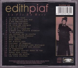 Edith Piaf La Vie En Rose CD UK Import 22 Tracks 5014293612821