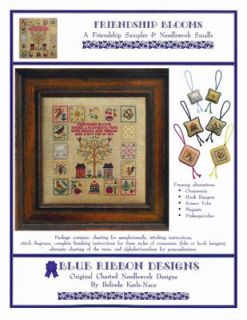 15 Off Blue Ribbon Designs Chart Friendship Blooms Sampler and Smalls