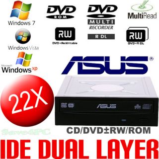 Asus DRW 22B2S IDE CD DVD R RW ROM DL Burner Drive Nero
