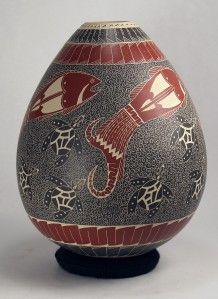 mata ortiz pottery by eduardo perez rodriguez fish