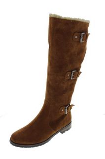 Alfani New Verml Brown Suede Flat Buckles Casual Boots Shoes R6 5 6