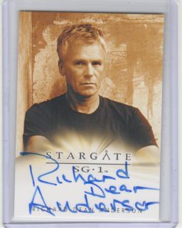 Stargate Universe SGU Premium Richard Dean Anderson SG 1 Autograph