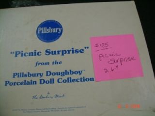 Pillsbury Dough Boy Picnic Surprise Doll Danbury Mint