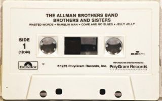 Used Cassette The Allman Brothers Band Brothers and S