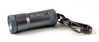 eGear Titanium Body Pico Zipper Light Keychain White LED Flashlight 21