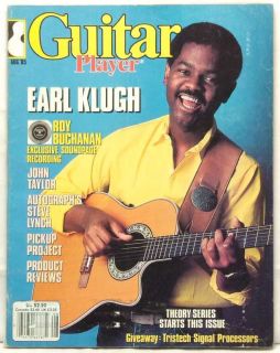 Guitar Player Magazine Earl Klugh Roy Buchanan John Taylor Steve Lynch