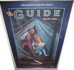 1992 Remington The Guide Bullet Knife Poster Duke