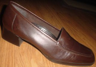 EASY SPIRIT LEATHER Anti Gravity Size 10A 10N Brown Loafers Classic