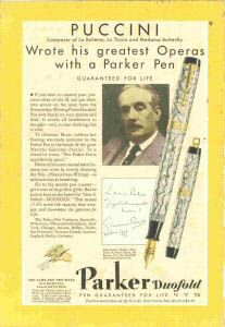 Vintage Parker Duofold Fountain Pen Circa 1954 English