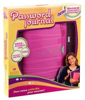 Pink Password Journal 8 Electronic Diary w Voice Recognition Girl Tech