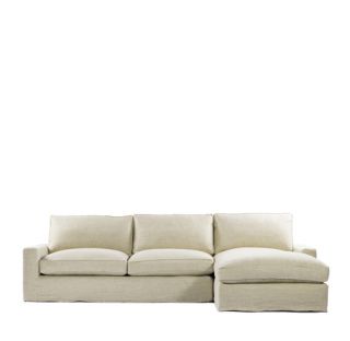  Upholstered Sectional RAF Chaise LAF Loveseat new age eco style linen