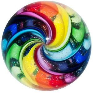 Glass Marble ~ Eddie Seese ~BRILLIANT Color Rainbow with