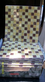 Elida Ceramica 12 x 12 Mosaic Multi Brown Glass Wall Tile