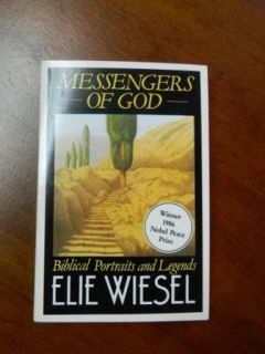 1986 Paperback Book   Messengers Of God by Elie Wiesel   Signed