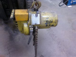  Electric Chain Hoist 1 4 Ton Yale