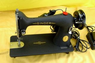 1947 Industrial Strength Singer 66 18 Sewing Machine Godzilla Crinkle