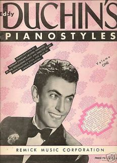  Eddy Duchin's Piano Styles Volume One