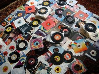 Wholesale Lot Approximately 310 Great 45rpm Records 1960s 70s 80s