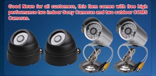Standalone 4CH Video Surveillance CCTV DVR Video Recorder Security