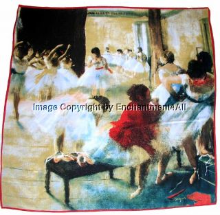 Art Silk Twill Scarf Wrap w Degas Dance Ballet School