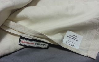brand edmond frette color ivory as shown size queen fabric 100 %