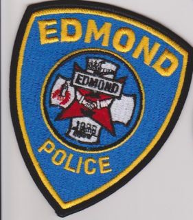Oklahoma Edmond Police Department Police Patch