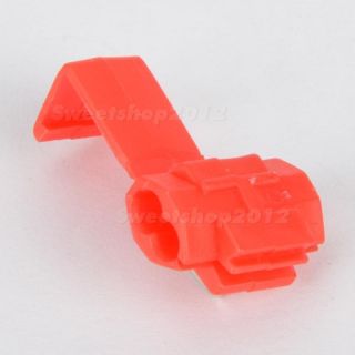 New Electrical Cable Wire Snap Lock Splice Connectors Red sw