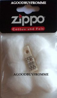 Zippo Lighter Cotton Wadding and Felt Genuine Replacement Insert