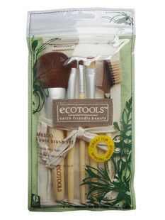 EcoTools Bamboo Makeup Brush Set 6pcs Make Up Brushes Beauty Tool